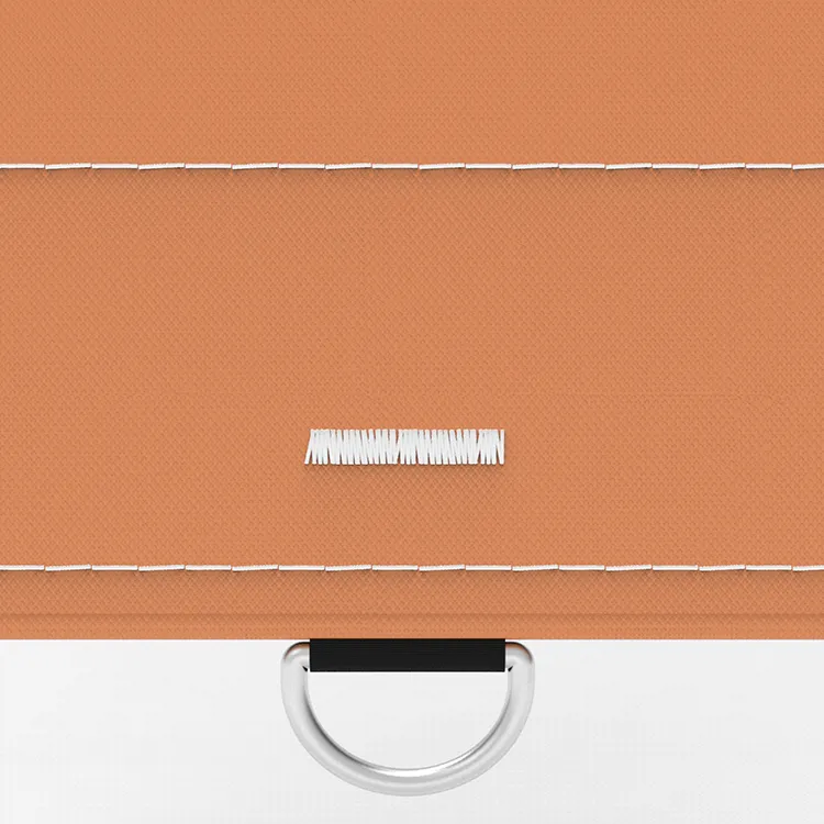 Orange vinyl tarp with D-rings