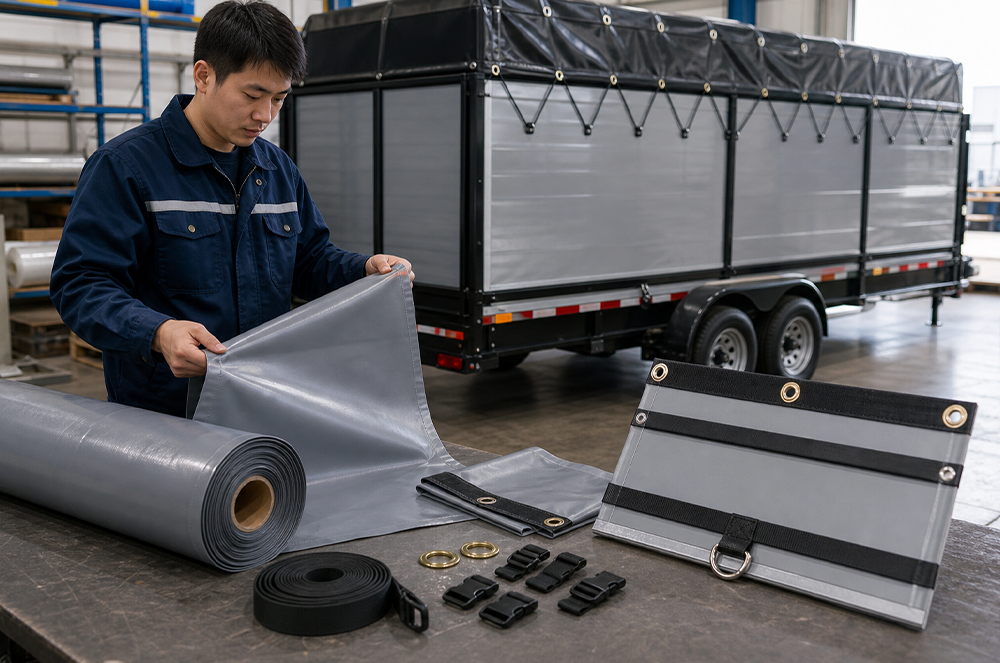 Choosing the Right Tarp Material for Cargo Trailers