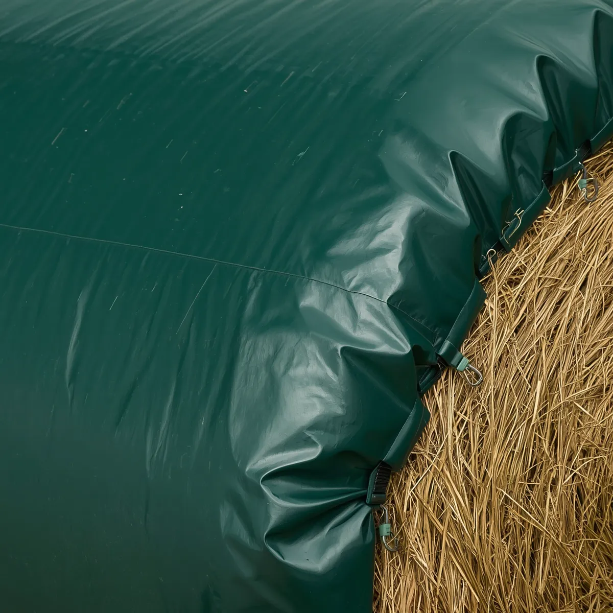 Close-Up of PVC Hay Bale Cover Material-