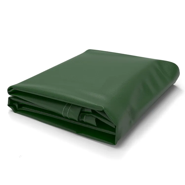Green vinyl tarp