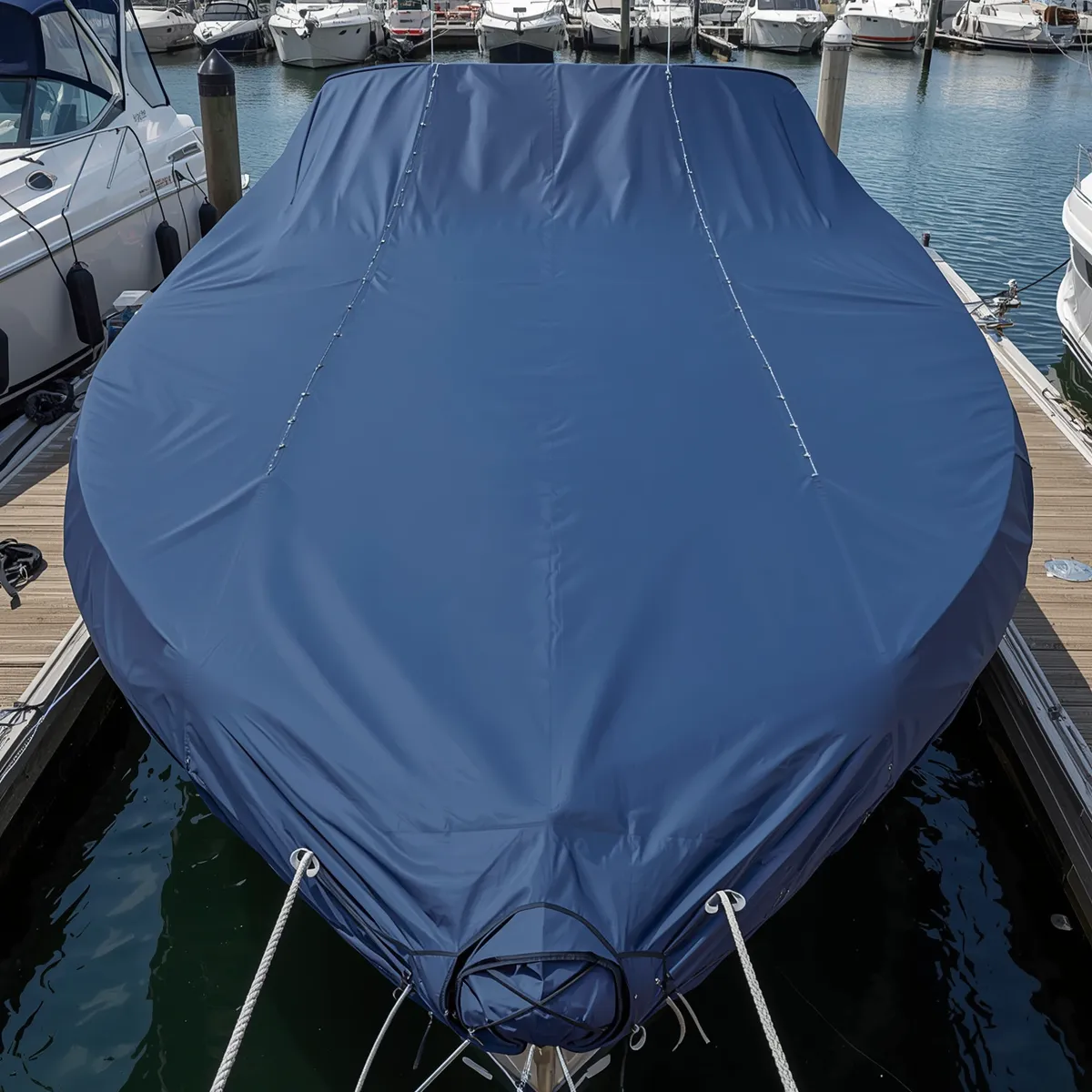 Luxury Boat Covered with Smooth PVC Tarp-