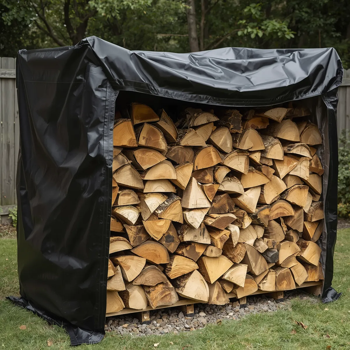 Premium PVC Firewood Cover Tarp-