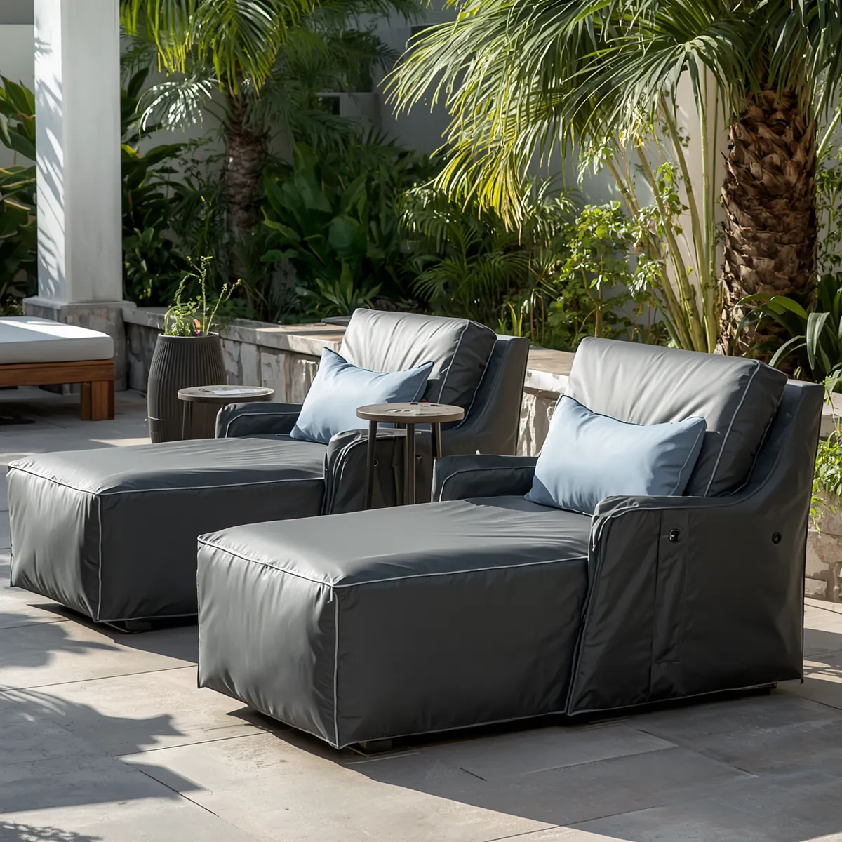 Custom-Fit PVC Covers for Outdoor Lounge Furniture-