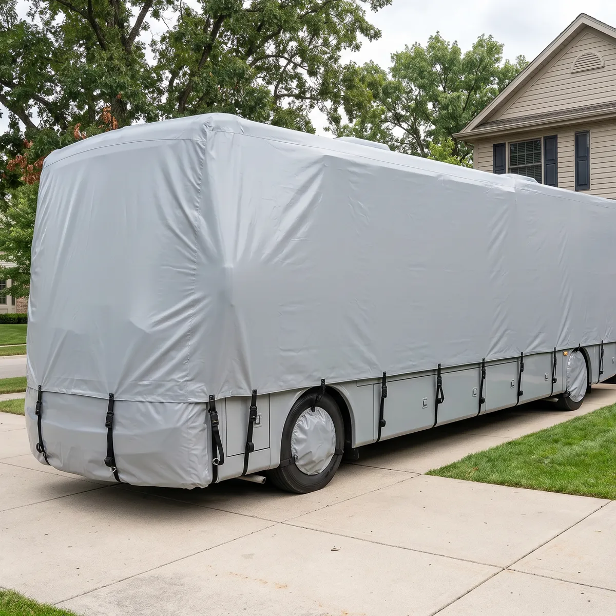 Residential RV Cover Scene-